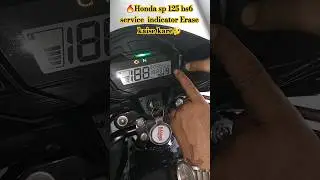 How to Erase honda sp125 bs6 bike service indicator #youtube #youtubeshorts #trending #viral