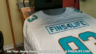 Miami Fins4Life Jersey Name Replacement