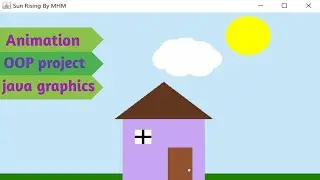 Sun Rising || Java project || GUI animation || Graphics