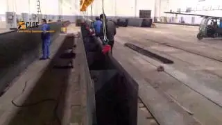 How to make an overhead crane?- Paving and Welding of upper cover plate