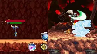 MMX DiVE main story stage 10 Volcano compare