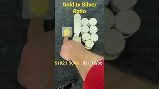 Current Gold to Silver Ratio 🥇: 🥈#GSR #gold #silver #stacking