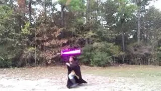 Mace Windu Destroying Droids (Mace Windu Cosplay Robed)
