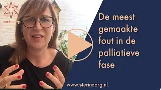 De meest gemaakte fout in de palliatieve fase