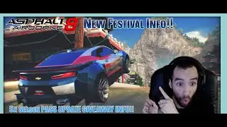 5x Season Pass Update Giveaway Info | Asphalt 8 New Festival info