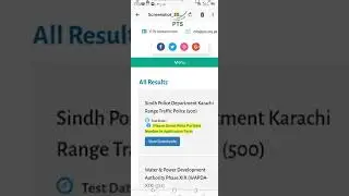 Sindh traffic police(500) written  result  announced by PTS.