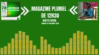 JOURNAL MAGAZINE PLURIEL DU 13 12 2025