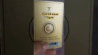 24 karat gold coin #tanishq #24karatgold #goldcoin #viral