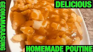 how to make a pakistani style poutine in urdu for kids/adults - gravy fries and cheese curds - ghs