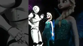 Эльза в космосе // Холодное сердце // Frozen // Princess Elsa // cosmos // love story // robot
