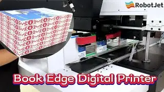 Colorful Book Edges Printing Machine!--High speed book edge digital printer! #printing