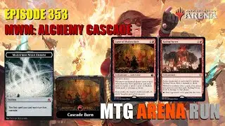 MTG Arena Run: MWM: Alchemy Cascade with Burn and Curse of Shaken Faith -- They Forgot to Ban that.