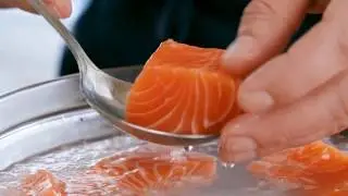 Chilean Salmon Salmuera with Herb and Pistacio Rice
