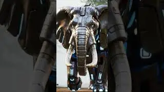 #LionToElephant #RoboticTransformation #SciFiShorts #AIShorts #FantasyShorts #RobotElephant