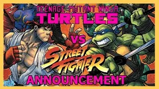 TMNT VS STREET FIGHTER  comic crossover announcement