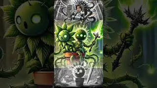what if this cute spikeweed plant mutated with a mystical sword? #shorts #ai #trending #shortvideo