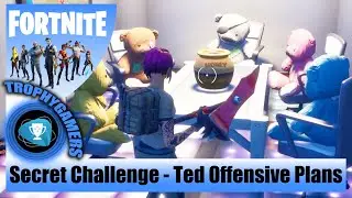Fortnite - Secret Challenge - The Ted Offensive Plans Found - Find 5 Honeypots For The Bears