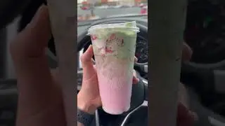 Strawberry Matcha hack from Starbucks! #viral #shorts #starbucks #drink