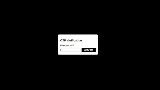 OTP Verification Form Using HTML & CSS | WebCode #htmltutorial #coding #hovereffect