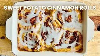 Sweet Potato Cinnamon Rolls | Easy Cinnamon Roll Recipe | Breakfast Recipes | Fall-Inspired Desserts