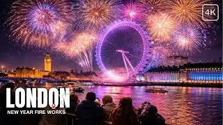 London Eye New Year Fireworks | Full 14-Minute Celebration