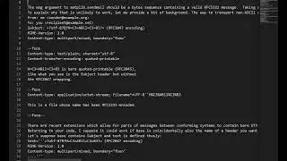 Why does this Python program send empty emails when I encode it with utf-8? [duplicate][SOLUTION]