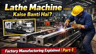 Lathe Machine Kaise Banti Hai? || Factory Manufacturing Explained || Part-1 (Bed & Base) 07/365