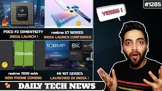 realme X7 & X7 Pro India Launch Confirmed😍,POCO F2 Dimensity Processor India,realme 7000 mAh Battery