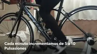 Inicio de Test de Conconi en bicicleta
