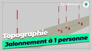 Le jalonnement &agrave; une personne - Technique d'Implantation d'Alignement