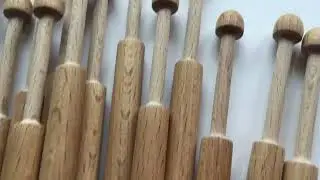 Bobbins for lace making from wood #bobbinlace #lace #lacemaking #woodenbobbin #lacemaker #ballwool