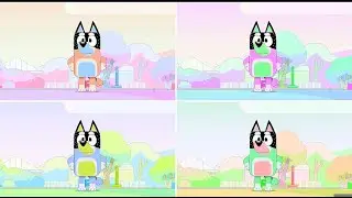 Bluey Coffin Dance Battle 🎶 | Color Hop Challenge