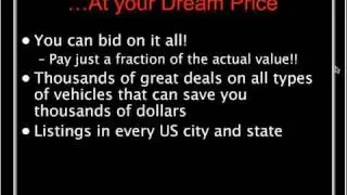 Government Seized Car Auction