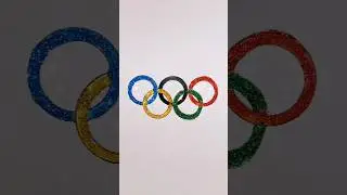 Coloring the Olympic Logo! ✨🎨🔥 #Shorts