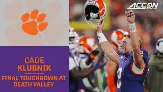 Clemson QB Cade Klubnik's Final Touchdown Pass at Death Valley