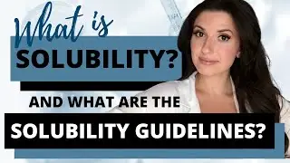 What is SOLUBILITY? Including SOLUBILITY GUIDELINES & RULES | Chemistry with Cat