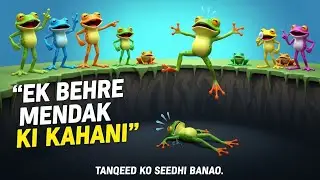 Kamyabi Ki Kahani | Do Mendak Aur Un Ki Mehnat | Motivational Cartoon Story in Urdu