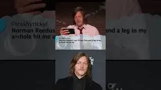 Norman Reedus reading mean tweets