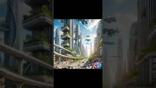 Future City 2045: Where Nature Meets Technology 🌆 #Shorts