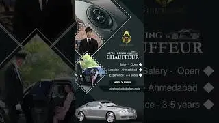 #EliteButlers is looking for a skilled #Chauffeur in #Ahmedabad.