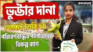 🌽 ভুট্টার দানা থেকে পলিথিনের বিকল্প ব্যাগ⚙️ Biodegradable Plastic Carry Bag Manufactue Machine World