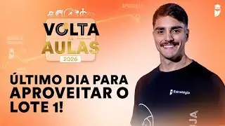 Volta às Aulas - Último dia para aproveitar o Lote 1!