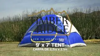 Timber Ridge Tents 9' x 7' Dome Tent Set Up