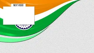 Indian Flag End Card with ALPHA CHANNEL [FREE DOWNLOAD]