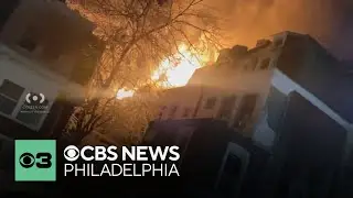 Video shows home burning in Southwest Philadelphia, blocks away from another fire hours earlier