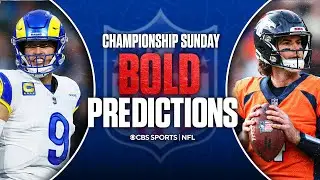 Bold Predictions for NFL Championship Sunday: Jarrett Stidham HUGE game, Stafford sacked 6 times 👀