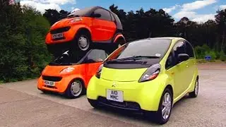 Mitsubishi i vs. Double Decker Smart Car #TBT - Fifth Gear