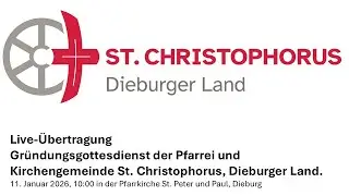 Gr&uuml;ndungsgottesdienst des Pastoralraumes Bachgau St. Christophorus.