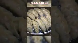 Cooking frozen dumpling (mandu) #shorts
