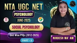 😱UGC NET June 2025 Psychology | Unit Wise Pyq ( 2012 - 2025 ) | Unit -  8 | PART -3 | by Nrdesh maam